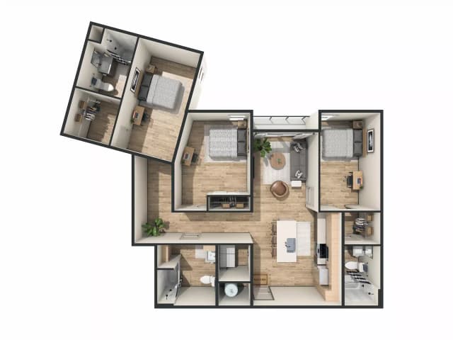 Room in 3 bedroom 3 Bathroom | C7 main photo