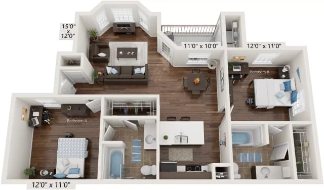 Luckenbach - 2 Bed 2 Bath main photo