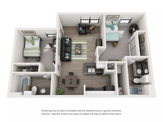 Room in 2 Bedroom 2 Bathroom | 2x2 main photo