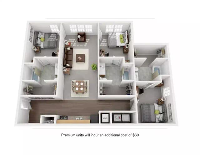 3x3 Premium - 3 Bed 3 Bath main photo