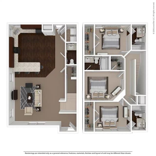 Room in 3 Bedroom 3 Bathroom | 3x3 Furnished main photo