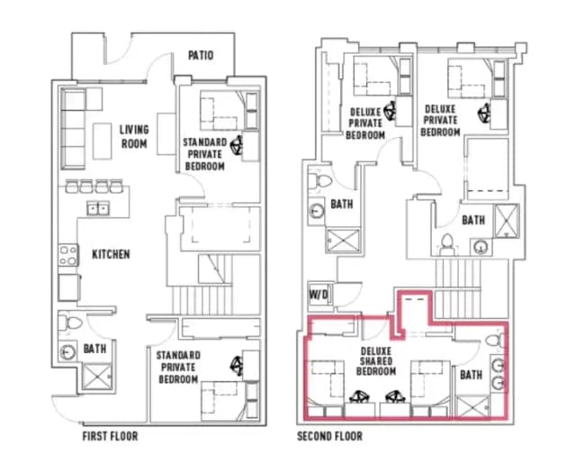 Room in 5 Bed - 4 Bath Townhome main photo