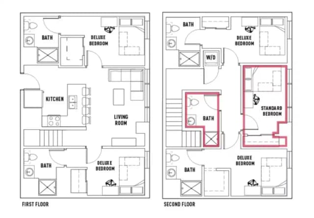 Room in 5 Bed - 5 Bath Townhome main photo