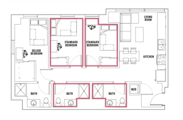 Room in 3 Bed - 3 Bath main photo