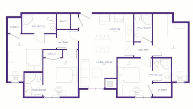 4 Bedrooms 4 Bathrooms Apartment main photo