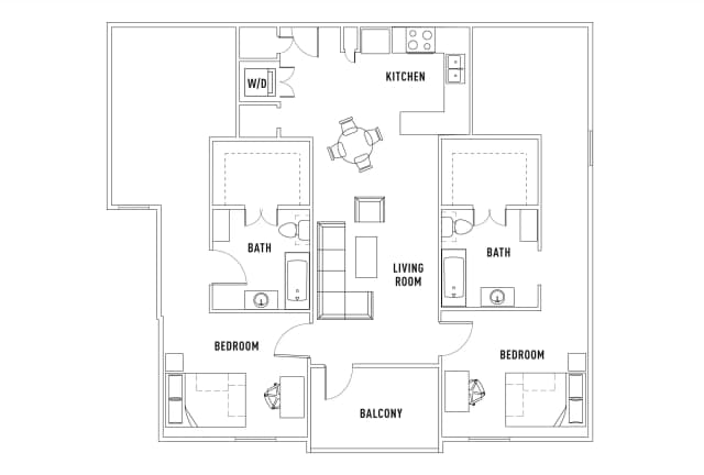 Room in 2 Bed - 2 Bath B main photo