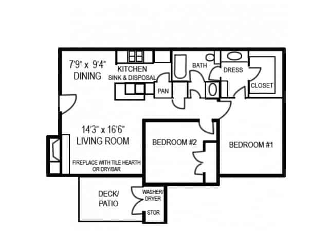 2 Beds 1 Bath main photo