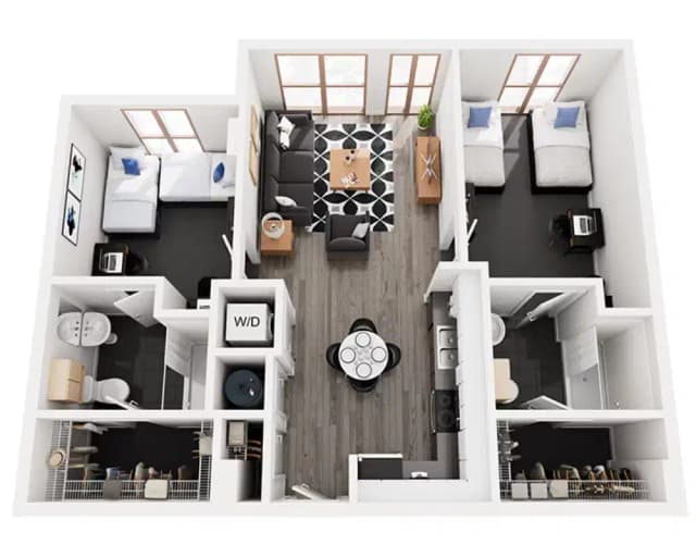 Room in A 2 Bedroom 2 Bathroom | B1b Double Occupant main photo