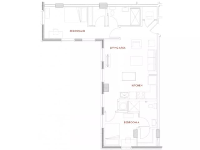 Room in A 2 Bedroom 2 Bathroom | B5 main photo