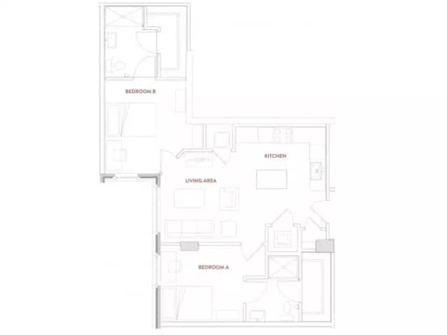 Room in A 2 Bedroom 2 Bathroom | B2b Double Occupant main photo