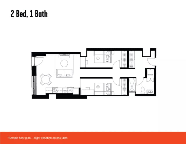 2 Bed 1 Bath main photo