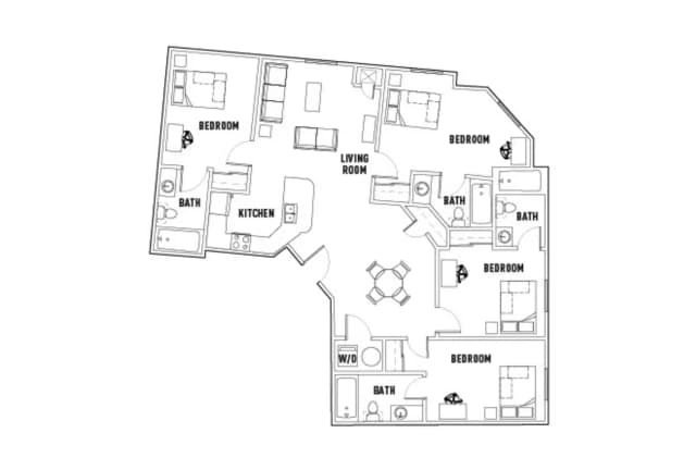Room in 4 Bed - 4 Bath Private main photo