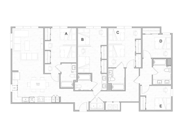 Room in 5 Bedroom 4 Bathroom | E1 main photo
