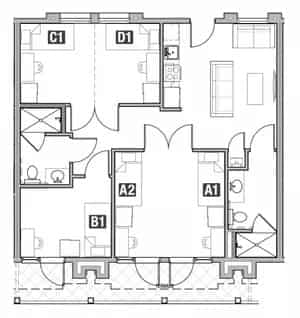 Room in 5 Bedroom 2 Bathroom | 5x2 main photo