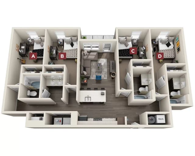 The Dudley Room in 4 Bedroom 3 Bathroom main photo