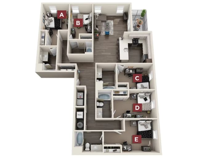 The Fraser Room in 5 Bedroom 5 Bathroom main photo