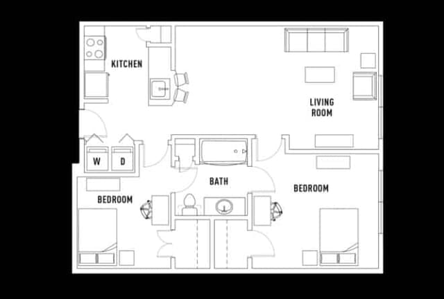 Room in Texan: 2 Bed - 1 Bath main photo