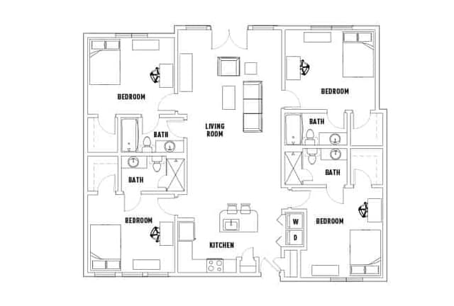 Room in Texan: 4 Bed - 4 Bath main photo