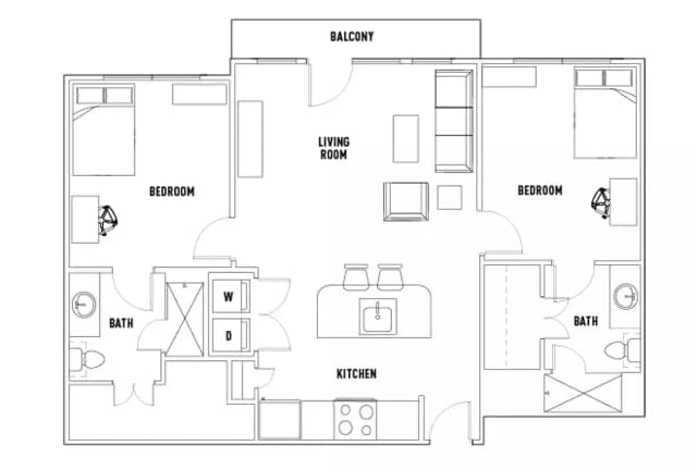 Room in Vintage: 2 Bed - 2 Bath B main photo