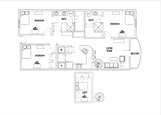Room in Texan: 4 Bed - 2 Bath w/Loft main photo