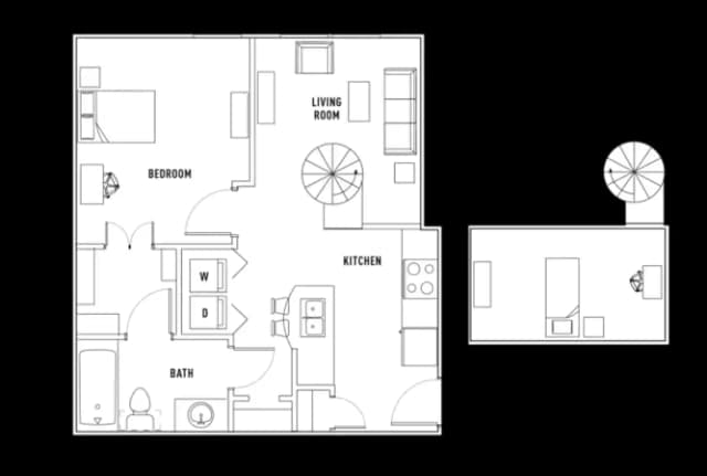 Room in Texan: 2 Bed - 1 Bath w/Loft Smart main photo