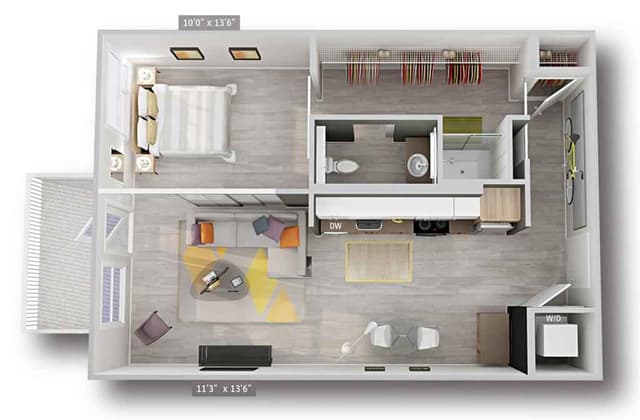 1 Bed 1 Bath main photo