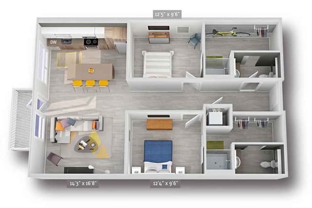 2 Bed 2 Bath main photo