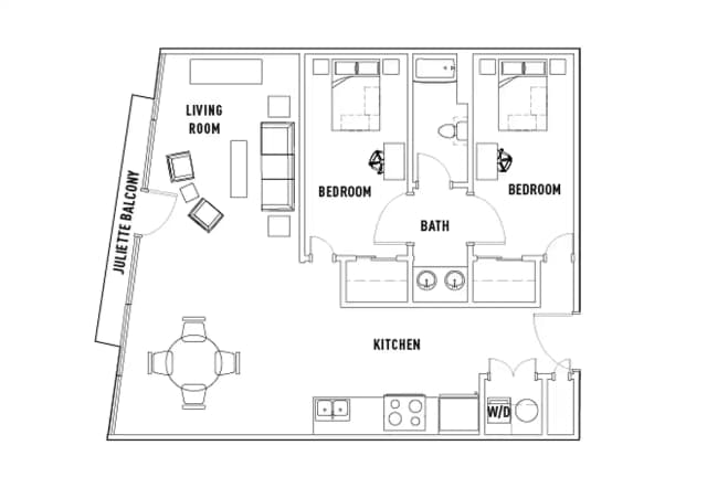 Room in 2 Bed - 1 Bath B main photo