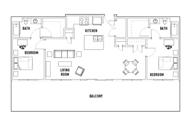 Room in 2 Bed - 2 Bath D main photo