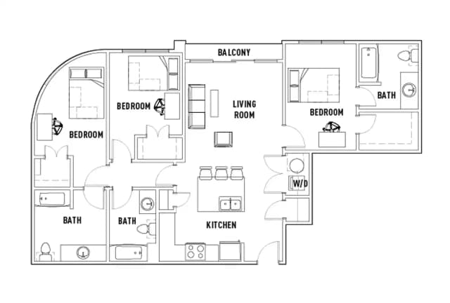 Room in 3 Bed - 3 Bath C main photo