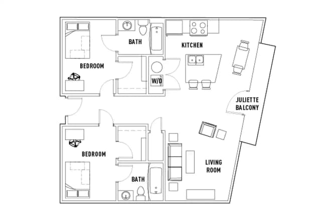 Room in 2 Bed - 2 Bath B main photo