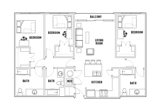 Room in 3 Bed - 3 Bath B main photo