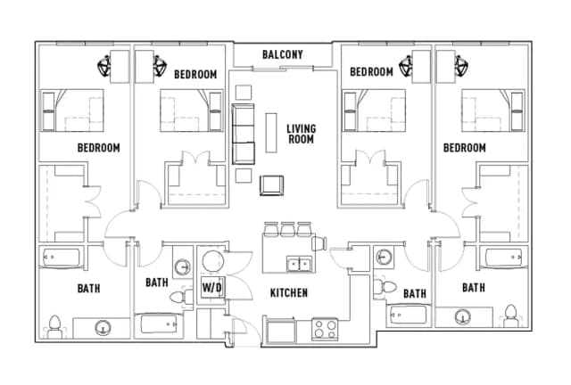 Room in 4 Bed - 4 Bath B main photo
