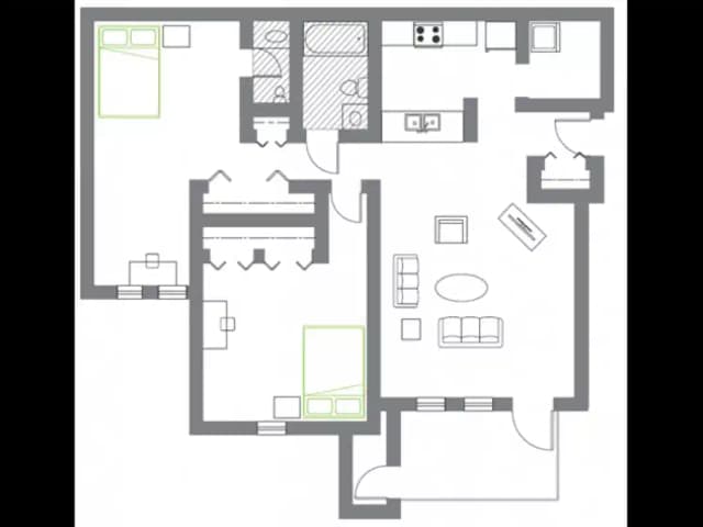 Room in 2 Bedroom 1.5 Bathroom | C 3rd floor-wm211f3 main photo
