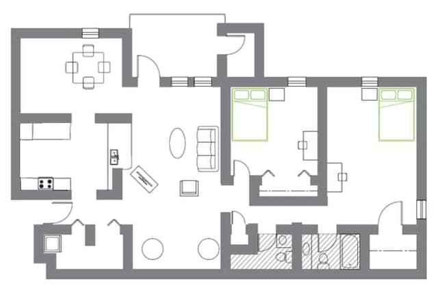 Room in 2 Bedroom 2 Bathroom | F w/brkft rm 1st flr main photo