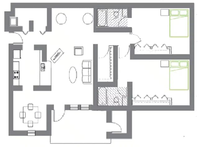 Room in 2 Bedroom 2 Bathroom | G 1st floor-wm220f1w main photo