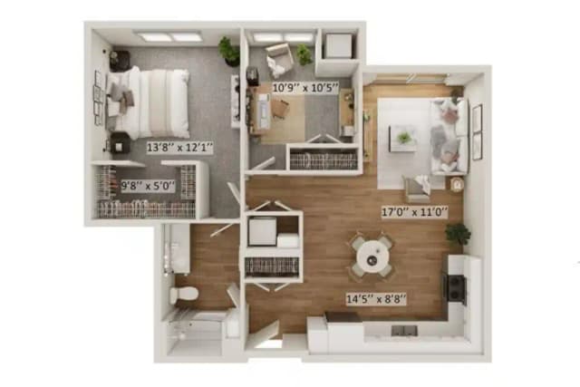 Camelot C With Den - 1 Bed 1 Bath main photo