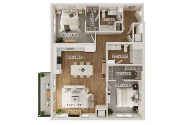 Isles D - Income Restricted - 2 Bed 2 Bath main photo