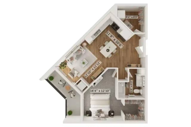 Parker C - 1 Bed 1 Bath main photo