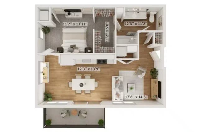 Parker F - 1 Bed 1 Bath main photo