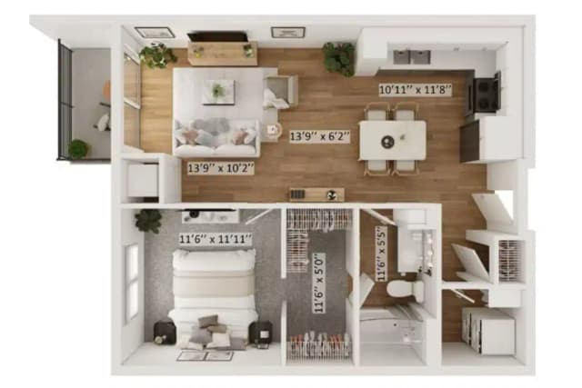 Parker G - 1 Bed 1 Bath main photo