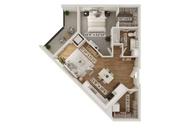 Parker E - 1 Bed 1 Bath main photo