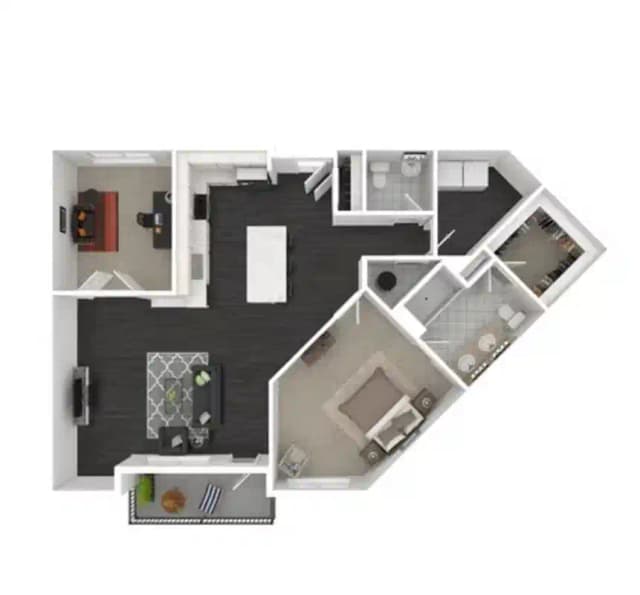 C2 Den - 1 Bed 1.5 Bath main photo
