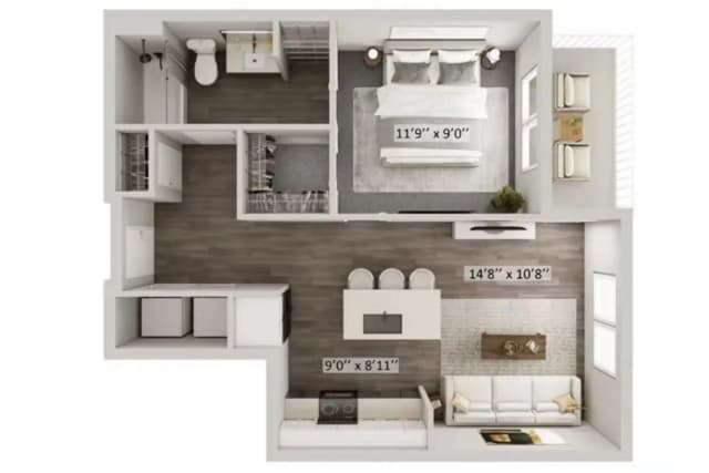 Hayes - 1 Bed 1 Bath main photo