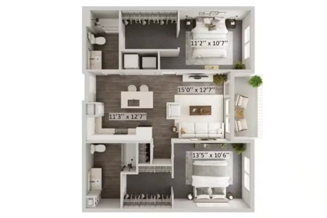 Scarlet - 2 Bed 2 Bath main photo