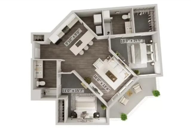 Tressel - 2 Bed 2 Bath main photo