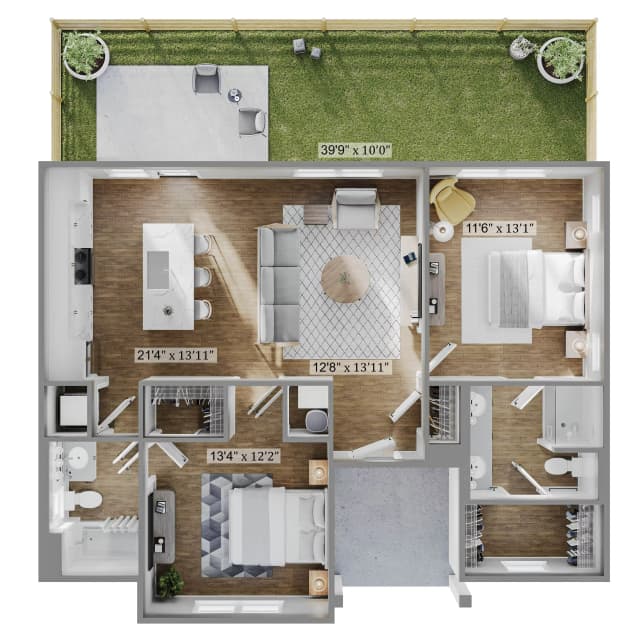 The Oasis - 2 Bed 2 Bath main photo