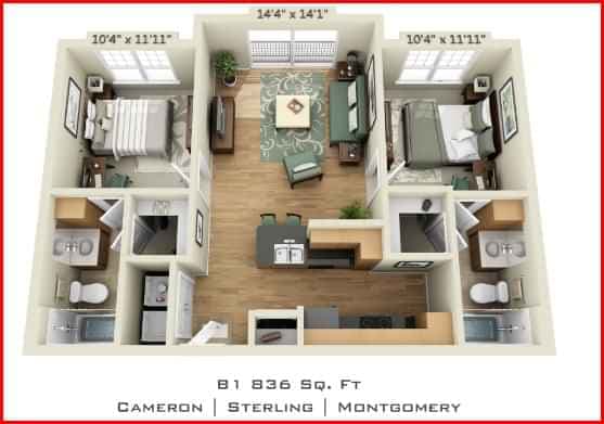 2 Bedroom 2 Bathroom main photo