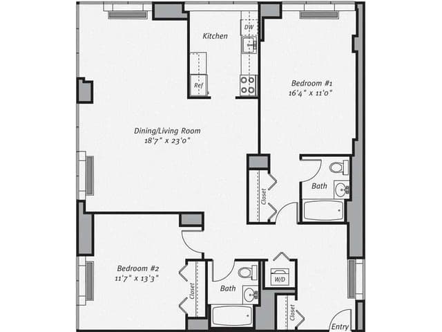 2 Bed 2 Bath main photo