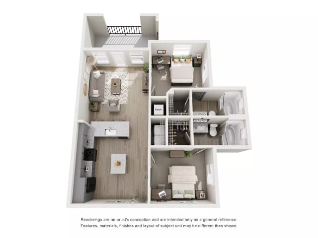 Room in A 2 Bedroom 2 Bathroom | B1 main photo